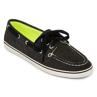 ARIZONA Skippy Boat Shoes, Black, Womens