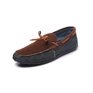 Leather Mens Flat Heel Comfort Loafers Shoes(More Color)
