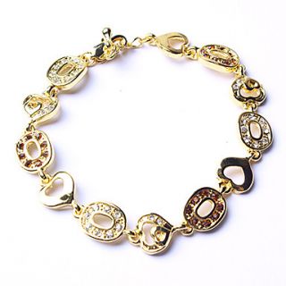 ME Gold Plated Stone Hollow Bracelet S0408