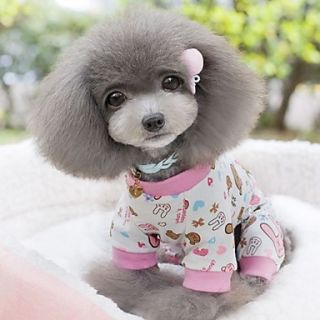 Petary Pets Cute Floral Print Cotton Shirt With Pants For Dog Color Random