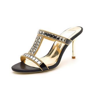 MLKL Gold Diamond Set Toe Sandals High Heeled Sandals Hollow Shoes 821 8Hs