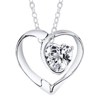 Bridge Jewelry Cubic Zirconia Heart Pendant