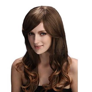 Capless Long High Quality Synthetic Curly Hair Wig 4 Colors Available