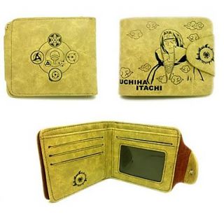 Naruto Itachi Uchiha Leather Wallet Cosplay Accessory