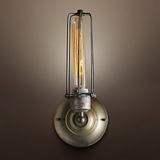 Retro Iron 1 Light Wall Light In Painting Processing