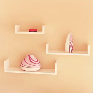 Postmodern Minimalism Solid Color V Shaped Wall Mounted Storage Shelf