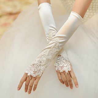 Satin Fingerless Elbow Length Wedding/Party Glove