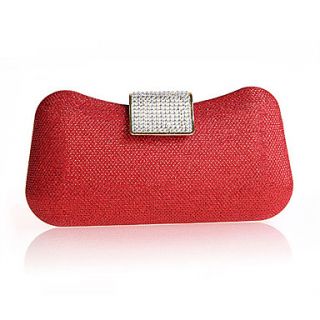 ONDY NewUpscale Boutique Sequined Clutch Evening Bag (Red)