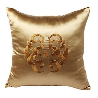 Classic Floral Embroidery Decorative Pillow Cover