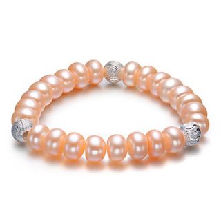LuckyPearl Womens Natural Pearl Elastic Bracelet PB0035PS27296