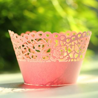 The Sweet Spring Laser Cutting Cupcake Wrapper  Set of 12