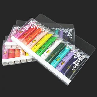 12 Color 3D Acrylic Nail Art Painting Pigment Kits