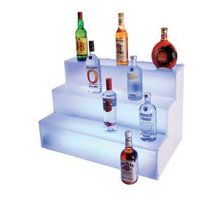 Cal Mil 3 Tier Liquor Display   Frost