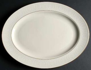 Lenox China Courtyard Gold 16 Oval Serving Platter, Fine China Dinnerware   Ame