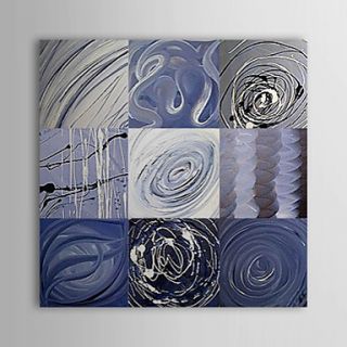 Hand Painted Oil Painting Abstract Swirl with Stretched Frame 1311 AB1154