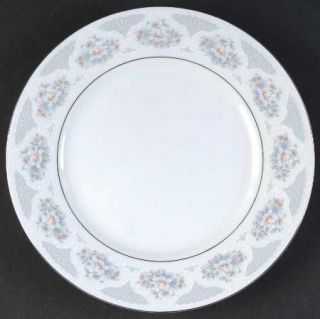 China Classic Ccl3 Salad Plate, Fine China Dinnerware   Blue, Pink, White & Gray