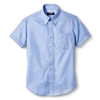 French Toast Boys School Uniform Short Sleeve Oxford Shirt   Light Blue 7