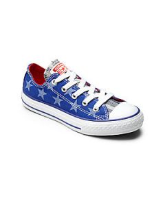Converse Kids Chuck Taylor All Star Chambray Stars Sneakers   Radio Blue