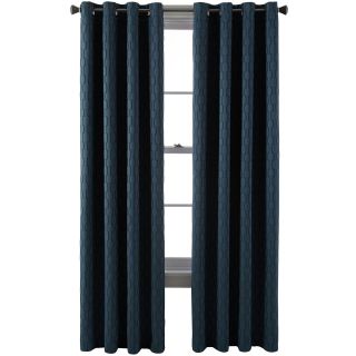 Studio Luna Grommet Top Blackout Lined Curtain Panel, Imperial Teal