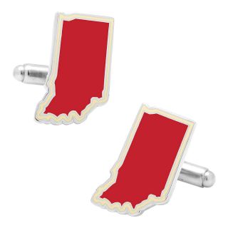 Indiana Cufflinks, Red, Mens