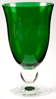 Lenox Holiday Gems Emerald All Purpose Wine   Green Bowl, Clear Stem