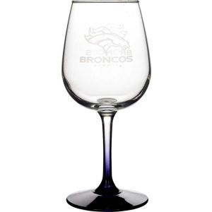 Denver Broncos Boelter Brands Satin Etch Wine Glass