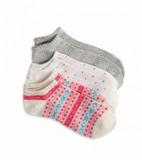 Pink AEO Printed Sock 3 Pack, Womens One Size