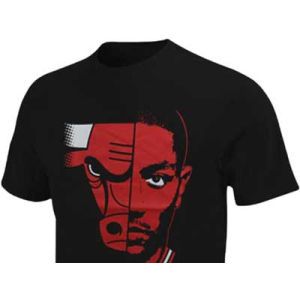 Chicago Bulls Derrick Rose Profile NBA Youth Logo Man T Shirt