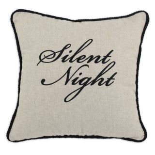 Chooty and Co Wisdom Silent Night Embroidered Throw Pillow Multicolor  