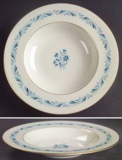 Lenox China Blueridge Rim Soup Bowl, Fine China Dinnerware   Blue Laurel Rim, Bl