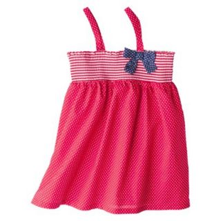 Circo Infant Toddler Girls Polka Dot Swim Cover Up Dress   Red 12 M