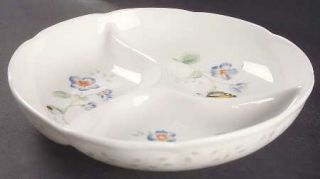 Lenox China Butterfly Meadow 3 Part Round Divided Server, Fine China Dinnerware