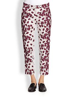 Suno Floral Cropped Pants   Floral