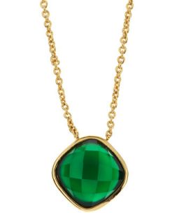 Onyx Pendant Necklace, Green