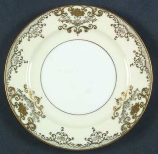 Meito Goldwyn Bread & Butter Plate, Fine China Dinnerware   Gold Flowers & Scrol