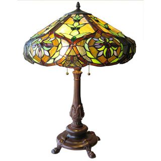 Tiffany style Victorian 2 light Table Lamp