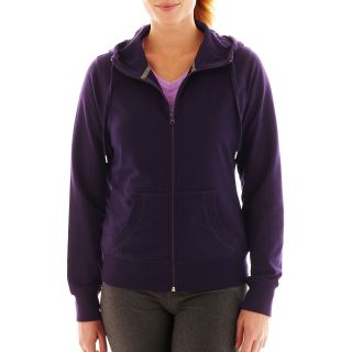 Xersion Basic Hoodie, Purple, Womens