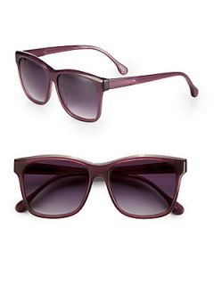 Elizabeth and James Park Wayfarer Acetate Square Sunglasses   Purple