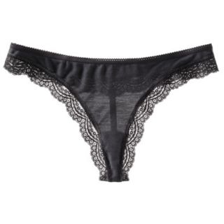 Gilligan & OMalley Womens Modal With Lace Thong   Bankers Gray S