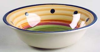 Moda Fina Autumn Vine Soup/Cereal Bowl, Fine China Dinnerware   Multicolor Brush