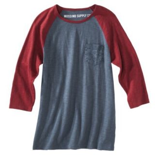 Mossimo Supply Co. Mens Baseball Tee   Image Blue/Red M