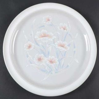 Noritake Ice Flower Dinner Plate, Fine China Dinnerware   Primastone, White/Oran