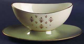 Lenox China Glendale Gravy Boat with Attached Underplate, Fine China Dinnerware