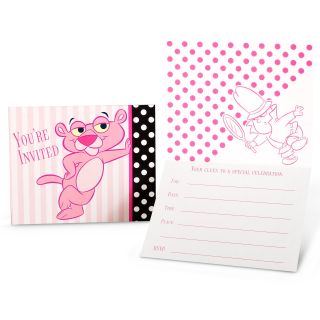 Baby Pink Panther Invitations
