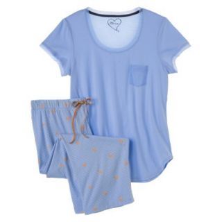 Warm Essentials by Cuddl Duds Womens Pajama Sets   Blue XL