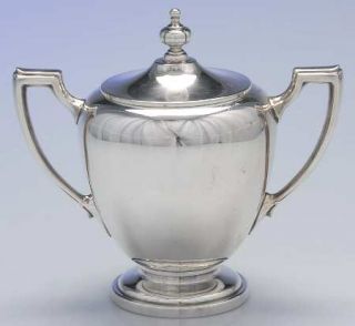 Reed & Barton Pointed Antique (Sterling, Hollowware) Sugar Bowl with Lid   Sterl