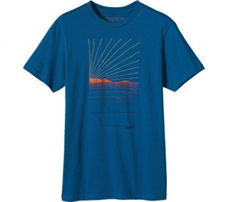 Mens Patagonia Waves Rolling T Shirt   Tobago Blue T Shirts