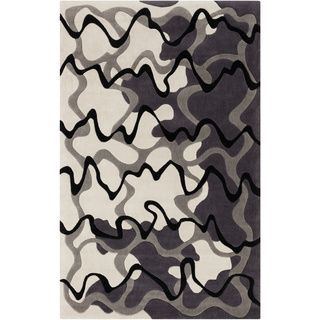 Hand tufted Dafter Abstract Grey Area Rug (8 X 11)