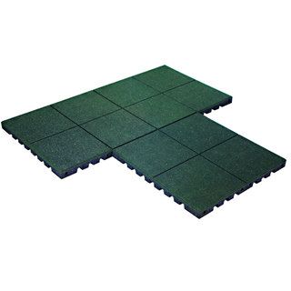 Playfall Playground Green Safety Surfacing (20 Sq. Ft)