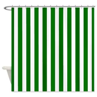  Green Striped Shower Curtain  Use code FREECART at Checkout